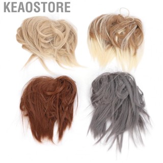 Keaostore Updo Bun Hairpiece  Soft 4pcs Adjustable for Halloween Party