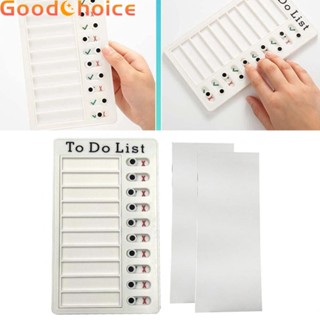 【Good】Memo Board Elder Care Plastic Reusable Checklist Smooth To Do List White【Ready Stock】