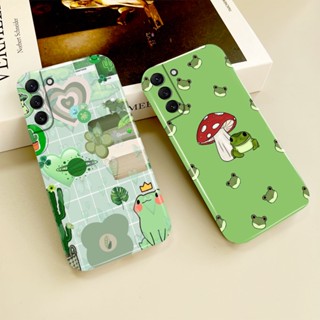 เคสโทรศัพท์มือถือแบบแข็ง ลายกบน่ารัก สําหรับ Samsung Galaxy S23 S22 S21 S20FE Note 10 9 Ultra Plus A73 A71 A53 A52 A51 A50 A13 A12 A03 S A02 S 5G