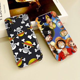 เคสโทรศัพท์มือถือ พิมพ์ลายโลโก้อนิเมะ One Piece Luffy Team Members สําหรับ Samsung Galaxy S23 S22 S21 S20FE Note 10 9 Ultra Plus A73 A71 A53 A52 A51 A50 A13 A12 A03 S A02 S 5G