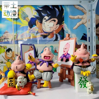 โมเดลผ้าใบ รูปปั้น Dragon Ball Demon Buuu GK แฮนด์เมด สําหรับตกแต่ง