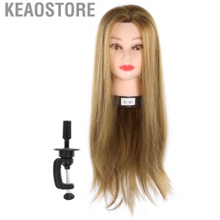 Keaostore Mannequin Head Practice Manikin Cosmetology Doll Hairstyling Training ECA