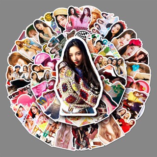 50 ชิ้น / เซต IU TWICE MAMAMOO สีแดง กํามะหยี่ สติกเกอร์รูปถ่าย แล็ปท็อป โทรศัพท์ กระเป๋าเดินทาง Redvelvet DIY ตกแต่ง พาสเตอร์ จัดส่งที่รวดเร็ว YM