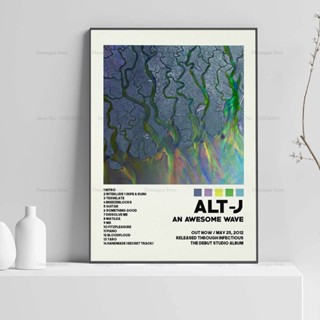 Alt J Tracklist An Awesome Wave Rock Music Star อัลบั้มรูปภาพโปสเตอร์ สําหรับตกแต่งผนังบ้าน ห้อง ของขวัญ