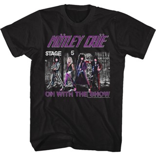 เสื้อยืด พิมพ์ลาย On With The Show Motley Crue