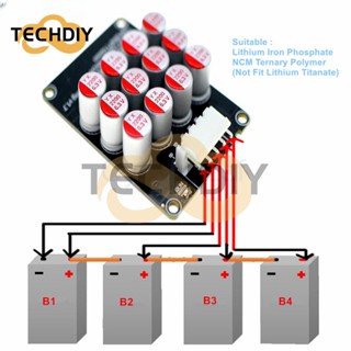 ตัวเก็บประจุแบตเตอรี่ลิเธียม 4S 5A Balancer Active BMS Lipo Lifepo4