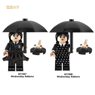 ฟิกเกอร์ตัวต่อ TV Wednesday Addams ขนาดเล็ก ของเล่นสําหรับเด็ก