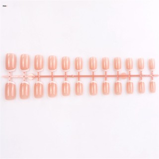 เล็บปลอมเร็จรูป French Nail Strips European And American Nail Enhancements French Nail Fake Nail Patch Strips nuuo