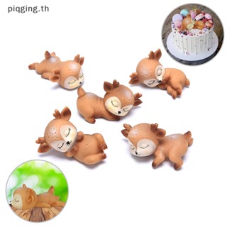 Piqging เครื่องมือตกแต่งเค้ก ขนมหวาน ฟองดองท์ ลายการ์ตูนกวาง น่ารัก DIY 
 .