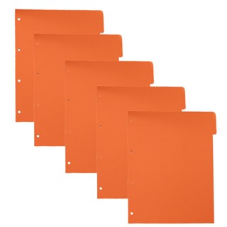 5 Pack Lever Travel Durable Heavy Duty Tear Resistant Letter Size Assorted Colours Arch Files Index Dividers