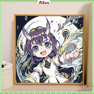 สติกเกอร์เพชร แฮนด์เมด ลายอนิเมะ Starry Sky Railway White Dew ขนาด 30x30 ซม. สําหรับตกแต่งห้องนั่งเล่น