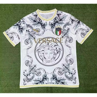 พร้อมส่ง เสื้อกีฬาแขนสั้น ลายทีมชาติฟุตบอล Italian Special Edition 2023-24 ชุดเยือน สีขาว สําหรับผู้ชาย