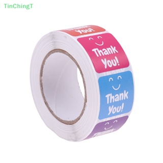 [TinChingT] สติกเกอร์ฉลาก Thank You สําหรับติดบรรจุภัณฑ์เบเกอรี่ 500 ชิ้น ต่อม้วน [ใหม่]