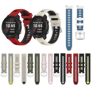 สายซิลิโคนสําหรับผู้เบิกทาง Garmin 70 170 265 255 245 255S 265S 245M 645M 55 158 165 เพลง 970 570 42 มม.47 มม.สายรัดข้อมือสร้อยข้อมือกีฬาสมาร์ทวอท์ช 18/20/22 มม.