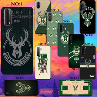 เคสโทรศัพท์มือถือซิลิโคน TPU กันกระแทก ลาย Milwaukee Bucks สําหรับ Huawei NOVA 8 8I PRO 9 SE