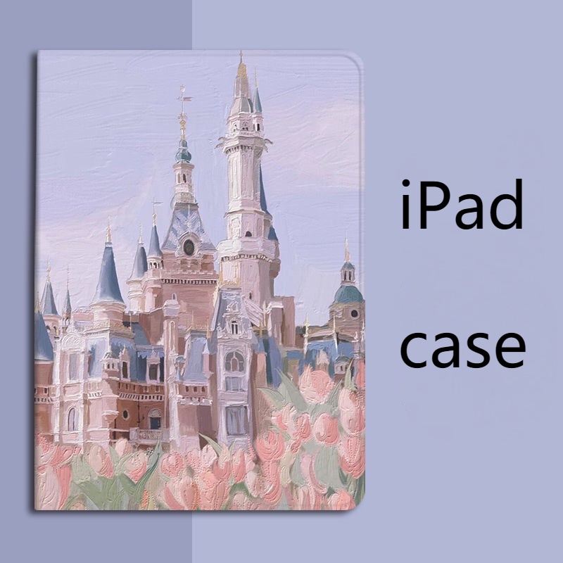 ภาพวาด 2018 ใหม่ mini 1 2 3 4 5 6 ฝาครอบป้องกัน iPad air 1/2/3/4/5/6 แท็บเล็ต 10.2/pro9.7 gen7 8 9 iPad pro11 gen10 2022 กรณี a16 m3