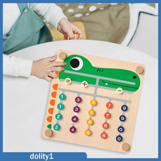 [Dolity1] จิ๊กซอว์เขาวงกต ตัวเลข Montessori ของเล่นสําหรับเด็ก 3~6