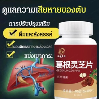  【ปกป้องตับและลดไขมัน】เม็ดเห็ดหลินจือรากคุดสุ