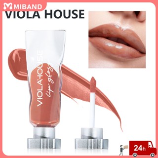 สต็อกพร้อม Viola House ชุดลิปกลอสให้ความชุ่มชื้นใหม่ลิปสติ๊กกระจกติดทน 12 สีลิควิดลิปออยล์ไม่ติดถ้วยลิปเคลือบลิปแคร์แต่งหน้านักเรียนปาร์ตี้
