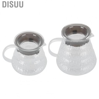 Disuu 300ml/600ml Thickened Glass Heat Resist Coffee  Drip Pot Kettle Bar Access TS