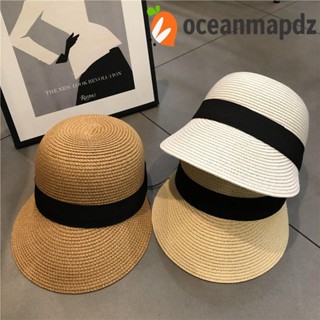 OCEANMAPDZ หมวกบังแดด แฮนด์เมด แฟชั่นฤดูร้อน สําหรับผู้หญิง