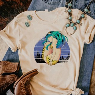 Urusei Yatsura เสื้อยืด พิมพ์ลายกราฟฟิคอนิเมะ สไตล์ฮาราจูกุ สําหรับผู้หญิง