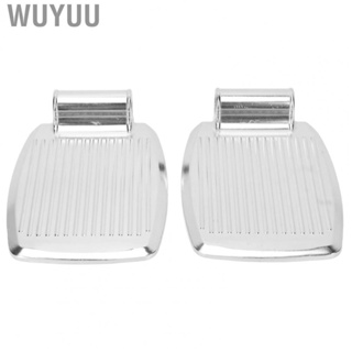 Wuyuu 2pcs Wheelchair Footrests Aluminum Alloy Replacement Footplate LHP