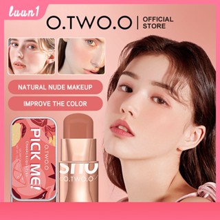 O.two.o เมคอัพ บลัช สติ๊ก ไฮเดรติ้ง กลอส ลิป แอนด์ ชีค 6 สี บิวตี้ คอสเมติก cod