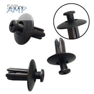 ⚡READYSTOCK⚡Durable Black Accessories Replacement Kit Part 50pcs Hole Push Type Car Rivets