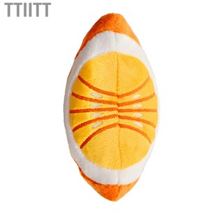 Ttiitt Pet Stuffed Toy   Dog Cute Orange Shape Wear Resistant for Home Outdoor