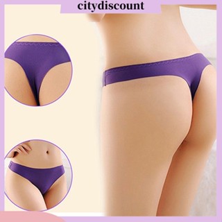 &lt;citydiscount&gt; กางเกงชั้นในจีสตริง ไร้รอยต่อ เอวต่ํา เซ็กซี่ สําหรับผู้หญิง