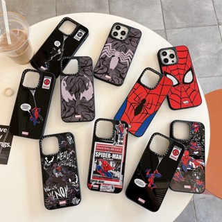 ของแท้ CASETiFY เคสโทรศัพท์มือถือแบบกระจกแข็ง ลายสไปเดอร์แมน สําหรับ iPhone 14 14Pro 11 12 13 Pro Max