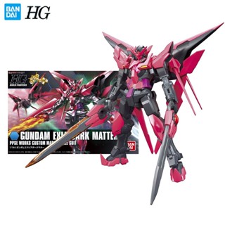 Bandai Genuine Gundam Model Garage Kit HG Series 1/144 GUNDAM EXIA DARK MATTER Anime Action Figure Toys for Boys Collectible Toy