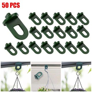 BORRAONE Greenhouse Plants Crop Clips Slide Hook Garden Fixing Ring Buckle Support Basket Potted Plants Greenhouse Hook Fasteners Crop Hooks