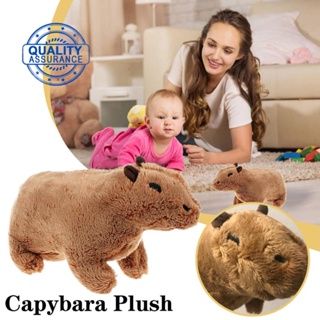 สติกเกอร์ตุ๊กตา Capybara ผ้ากํามะหยี่ขนนิ่ม ขนาด 30*18*23 ซม. สําหรับตกแต่ง E5T7