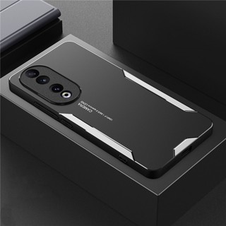 Honor 90 / 90 Pro / X50i หรูหรา อลูมิเนียม โลหะ เคลือบ โลหะ เลเซอร์ แกะสลัก แผงป้องกันเลนส์ เคสโทรศัพท์ กันกระแทก