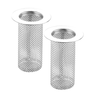 2pcs Reusable Convenient Multifunctional Floor Easy To Install Stainless Steel Smooth Edge Anti Clog Sink Drain Strainer