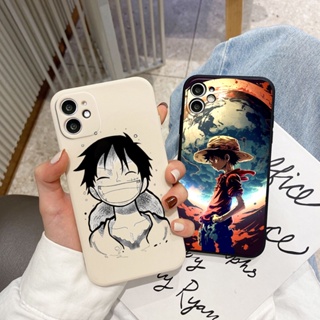 เคสโทรศัพท์มือถือ ซิลิโคนนุ่ม ลายการ์ตูนลูฟี่ วันพีซ สําหรับ Samsung A91 A81 A02S Note 10 20 PRO PLUS ULTRA