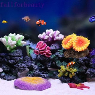 FALLFORBEAUTY ปะการังพืชปลอม เหมือนจริง สําหรับตกแต่งตู้ปลา ใต้น้ํา 1 ชิ้น