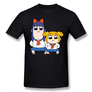 เสื้อยืดแขนสั้น ผ้าฝ้าย พิมพ์ลายกราฟิก Pop Team Epic Pipimi Popuko 100 พลัสไซซ์ XS-4XL-5XL-6XL