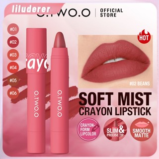 O.two.o Velvet Mist ลิปสติก Matte Crayon Lip Pen เซ็ตลิปทินต์เนื้อเนียนบางเบา เครื่องสำอาง HO