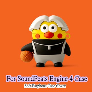 【แหล่งจ่ายไฟโดยตรง】เคสหูฟัง แบบนิ่ม ลายการ์ตูนอนิเมะ สําหรับ SoundPeats Engine 4 SoundPeats Engine 4