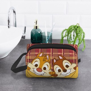 Chip n Dale กระเป๋าเดินทาง แบบพกพา สําหรับทุกเพศ ​กระเป๋าเก็บเครื่องสําอาง กระเป๋ารับสัญญาณ