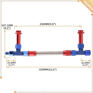 [Reyalxa] สายน้ํามันเชื้อเพลิง สเตนเลสถัก ประสิทธิภาพสูง 8 นิ้ว อุปกรณ์เสริม สําหรับคาร์บูเรเตอร์ 4150