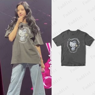 [S-5XL]เสื้อยืดแขนสั้นลําลอง คอกลม ผ้าฝ้าย พิมพ์ลาย KPOP BLACKPINK Kim Jisoo WE ARE BORN PINK สําหรับผู้ชาย และผู้หญิง