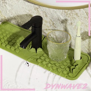 [Dynwave2] แผ่นซิลิโคนรองก๊อกน้ํา อ่างล้างจาน ถาดสบู่ ที่วางฟองน้ํา และที่จัดระเบียบ สําหรับ RV ห้องครัว เคาเตอร์ บาร์ ห้องน้ํา