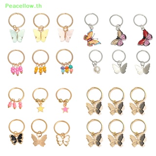 Peacellow กิ๊บติดผมโลหะ จี้ผีเสื้อ ดาว สไตล์ตะวันตก สําหรับผู้หญิง DIY 6 ชิ้น