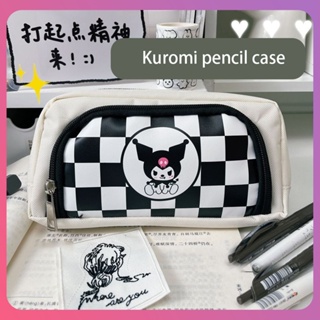 Creative Kuromi กระเป๋าดินสอนักเรียนมูลค่าสูงการ์ตูนน่ารักความจุขนาดใหญ่กระดานหมากรุกกระดานหมากรุกกล่องดินสอสำหรับของขวัญโรงเรียนตกแต่งสำนักงาน [COD]