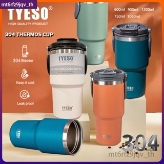 750/900ML TYESO แก้วน้ำสูญญากาศหุ้มฉนวนแก้วสแตนเลสขวดน้ำถ้วยแบบพกพา