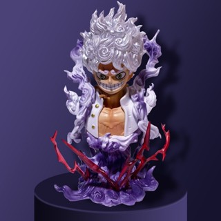 [New product in stock] One piece GK bust neilufei fifth sun god awakening rubber fruit animation ornaments hand-made model H9OR